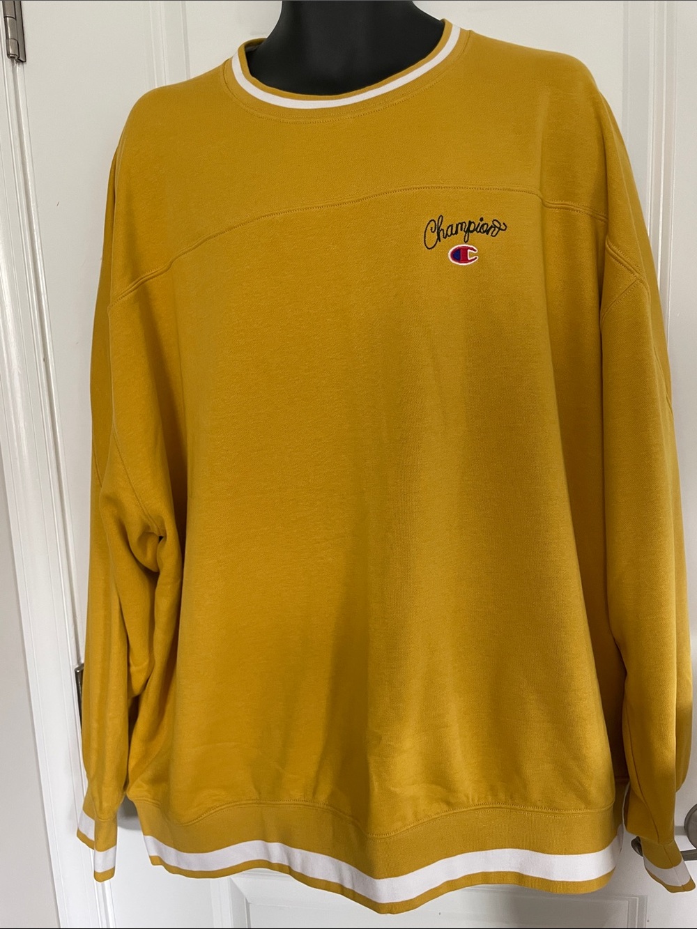 NWOT Champion Mustard Yellow Crewneck Sweatshirt
